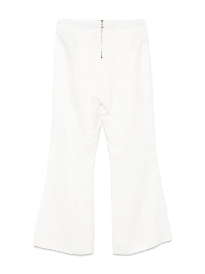 Pantalone avorio logo monogram all-over miniatura 2