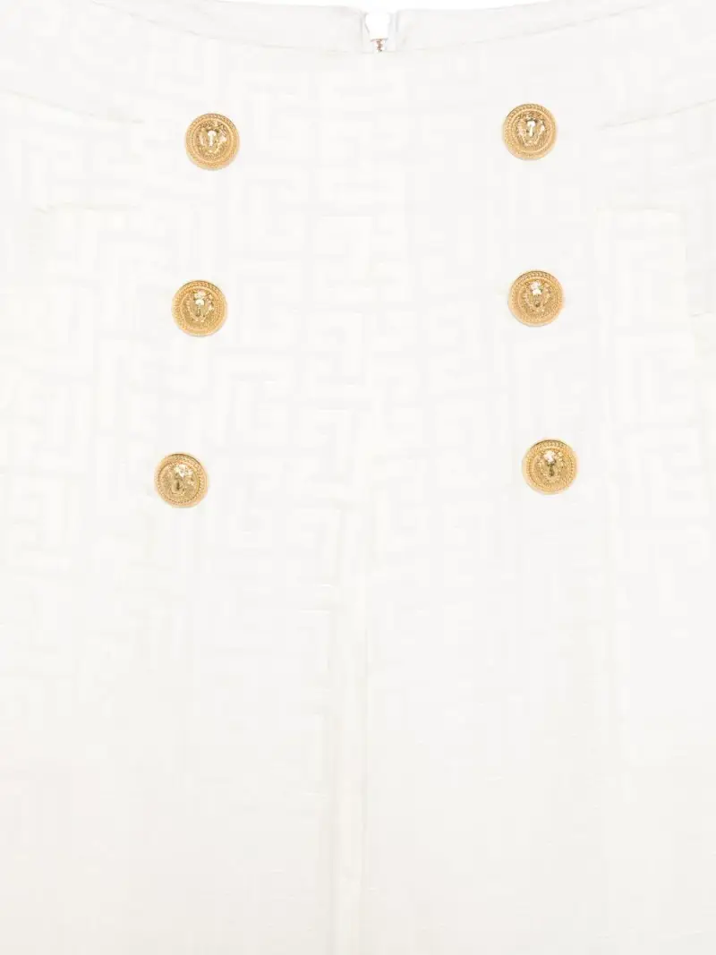 Pantalone avorio logo monogram all-over miniatura 3