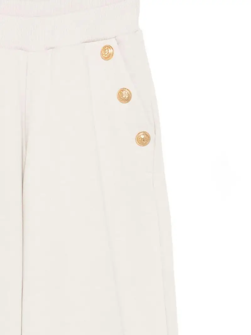 Pantaloni Bambina con Bottoni Oro Crema miniatura 2
