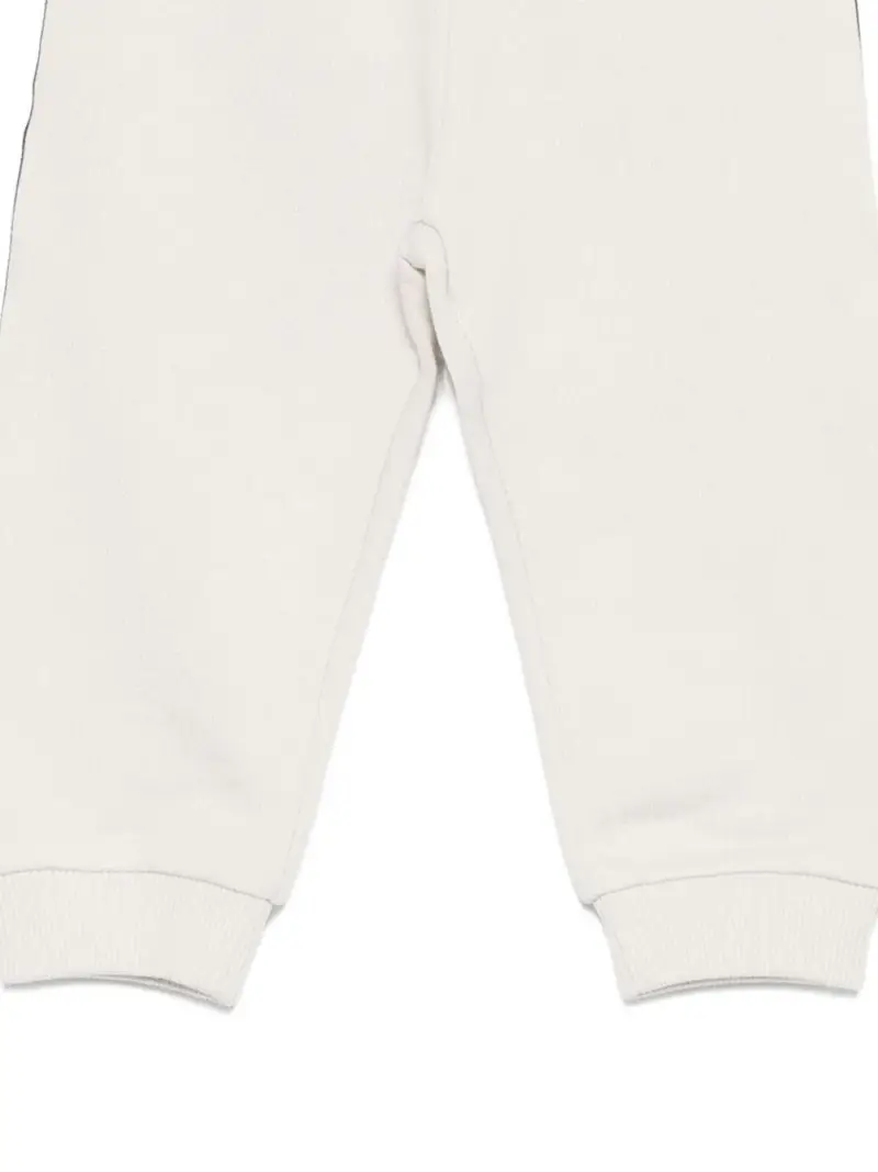 Pantaloni Sportivi Beige con Logo e Vita Elasticizzata miniatura 2