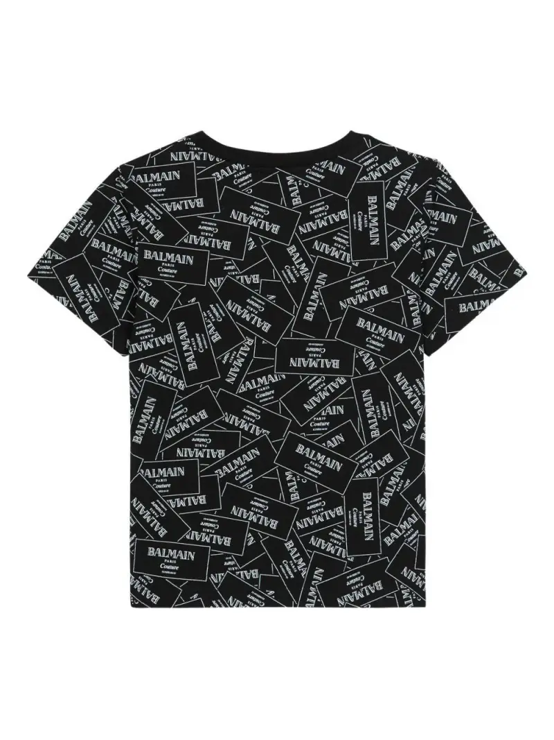 BALMAIN KIDS T-shirt Nero 2541217 miniatura 3