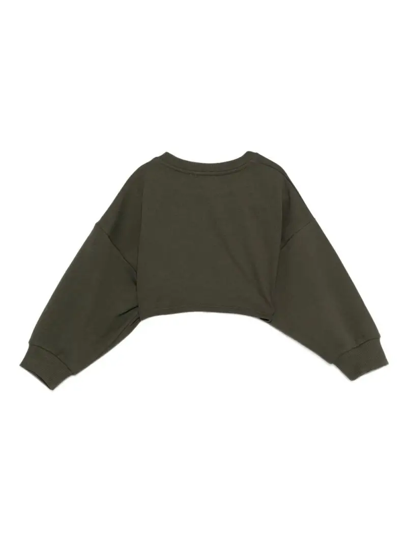 Top Verde Oliva con Stampa Logo miniatura 2