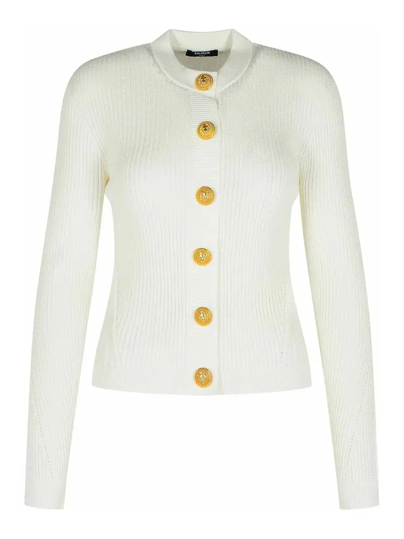 Maglione di miscela viscosa bianca Bianco