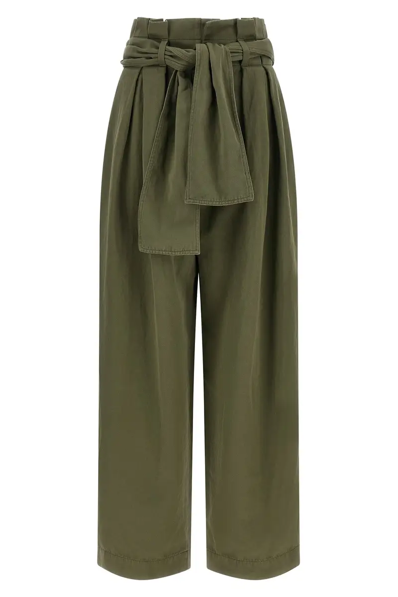 Pantalone Vita Alta Verde