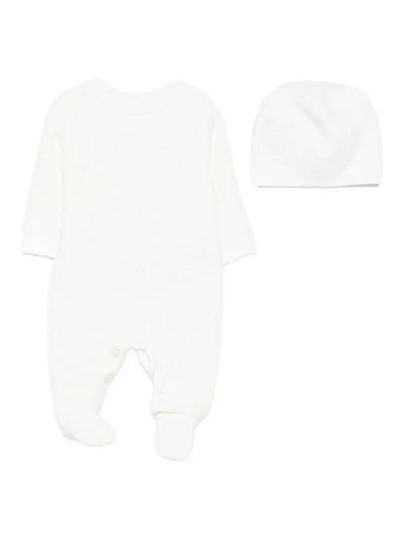 Set Tutina E Cappello Bianco