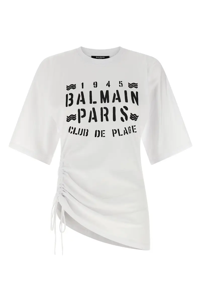 T-Shirt Balmain Club Bianco
