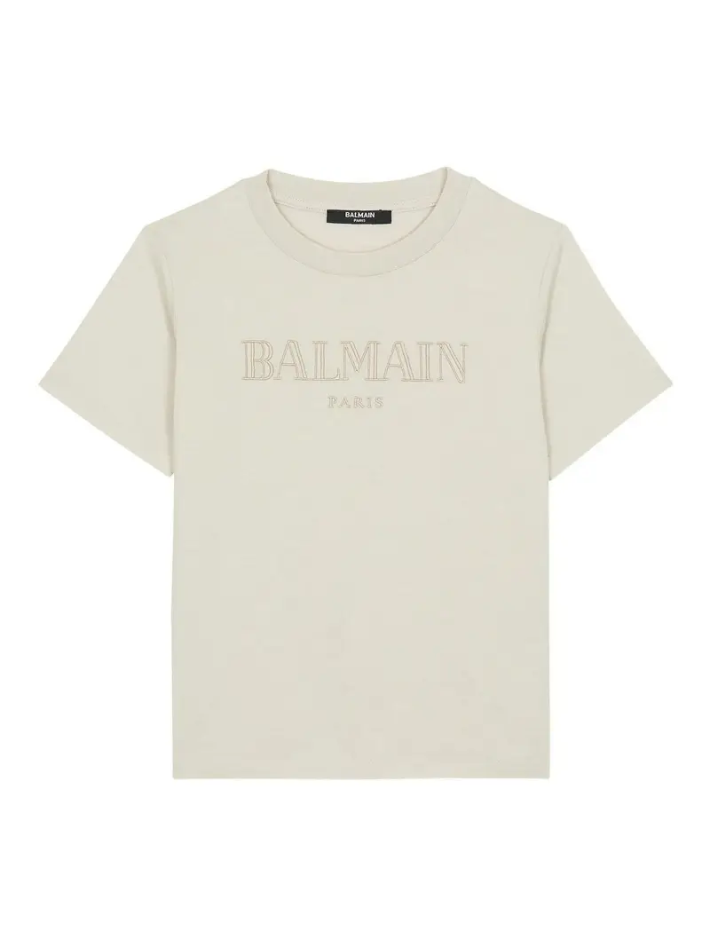 T-Shirt Con Logo Beige