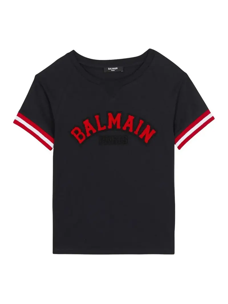 Balmain T-shirt Blu 3998010
