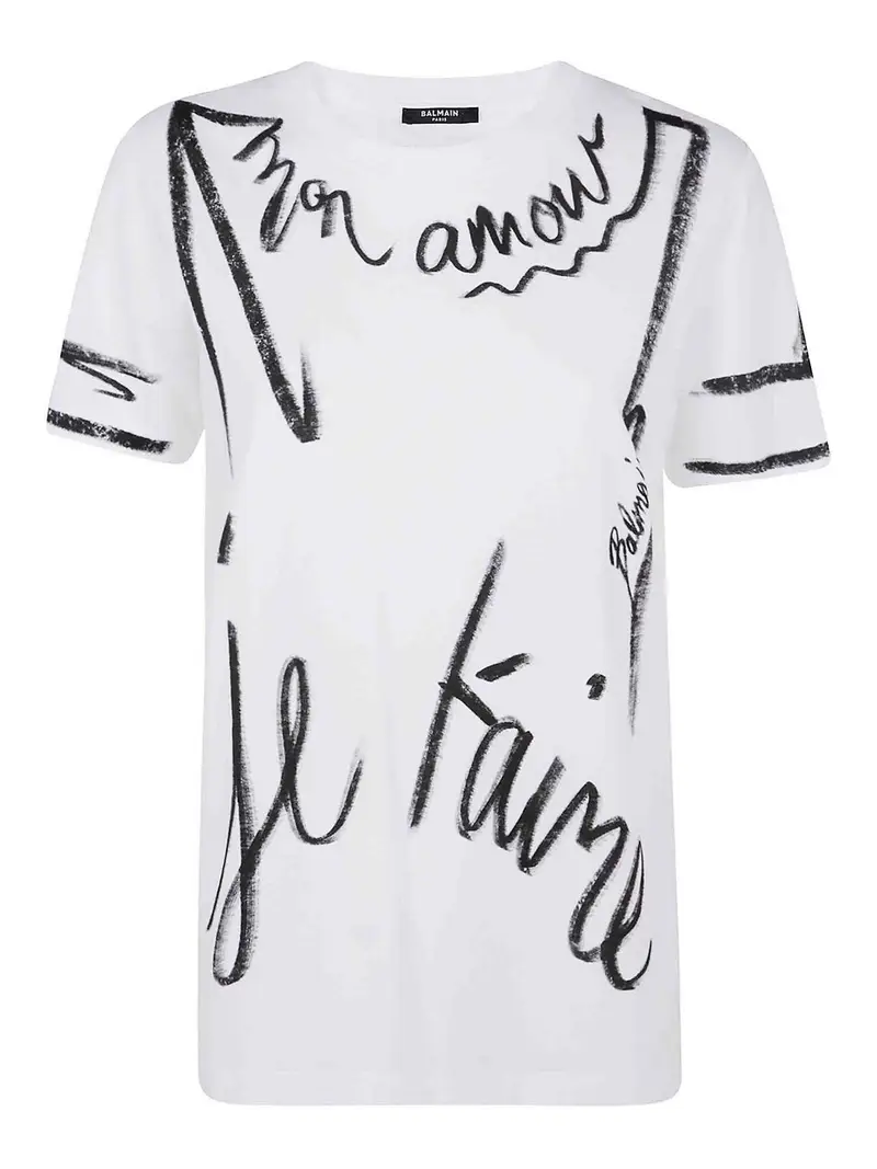 Balmain T-shirt Bianco 3995159