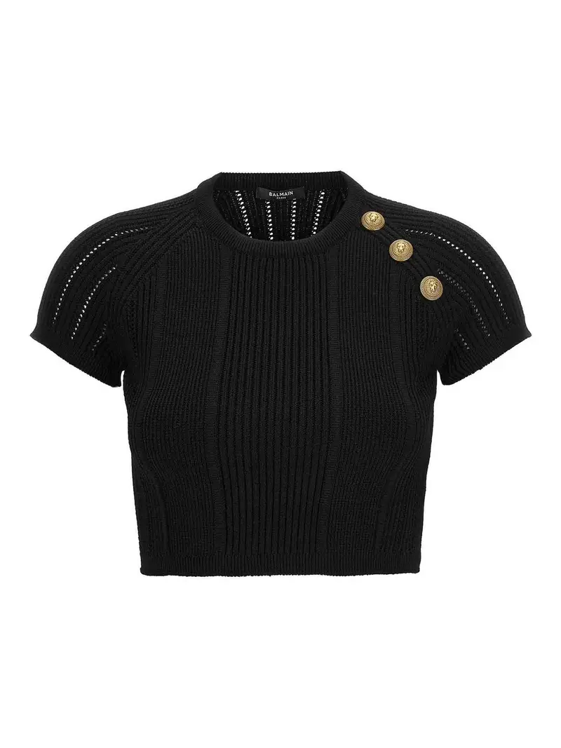 Balmain Top Nero 2603934