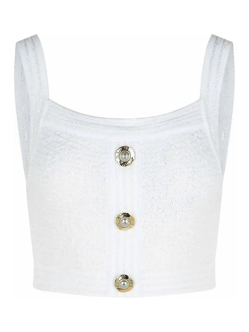 Balmain Top Bianco 4141261