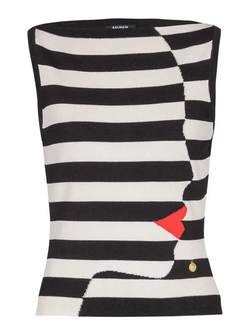 Balmain Top Nero 3869684