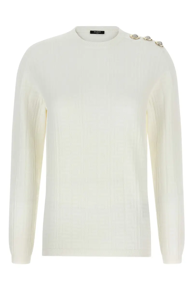 Balmain Top Bianco 2551047
