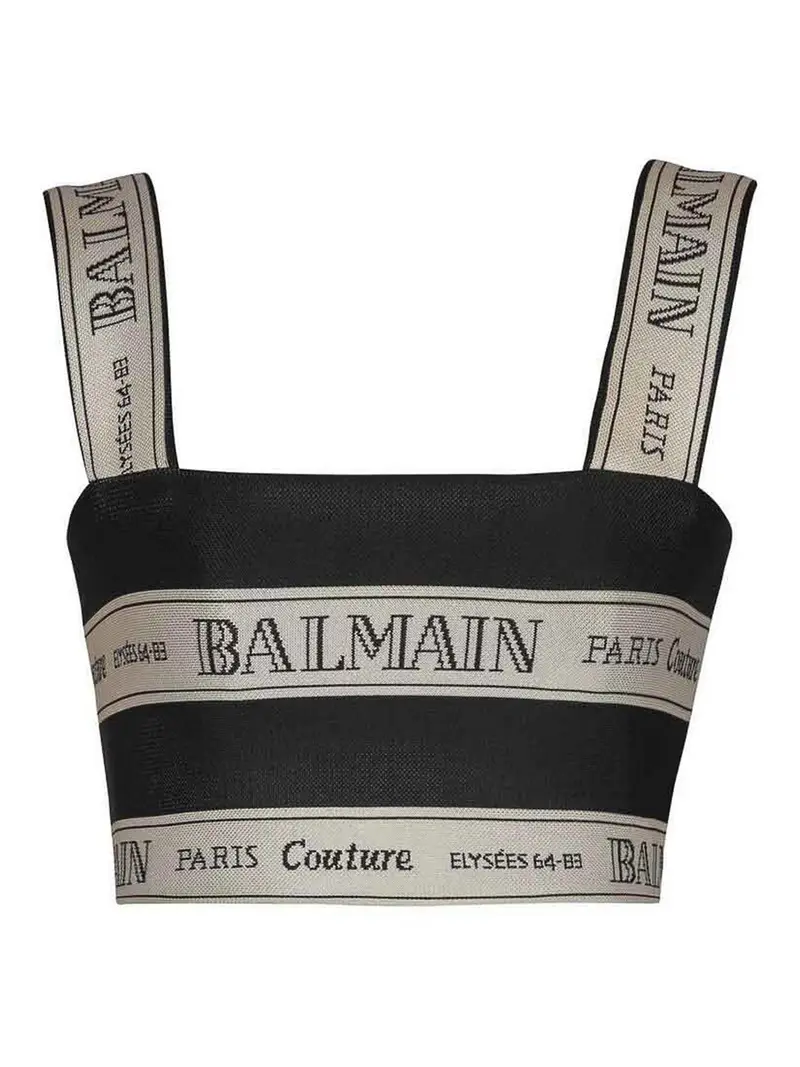 Balmain Top Nero 3337526