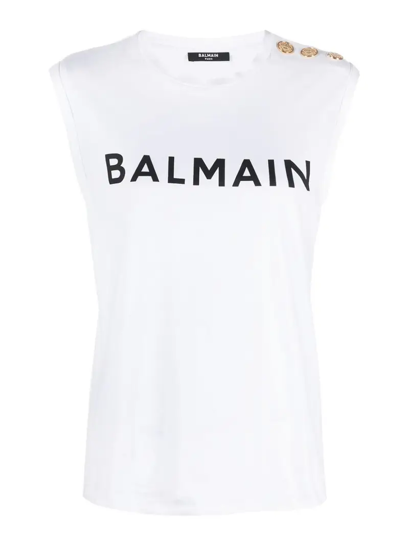 Balmain Top Bianco 3442916