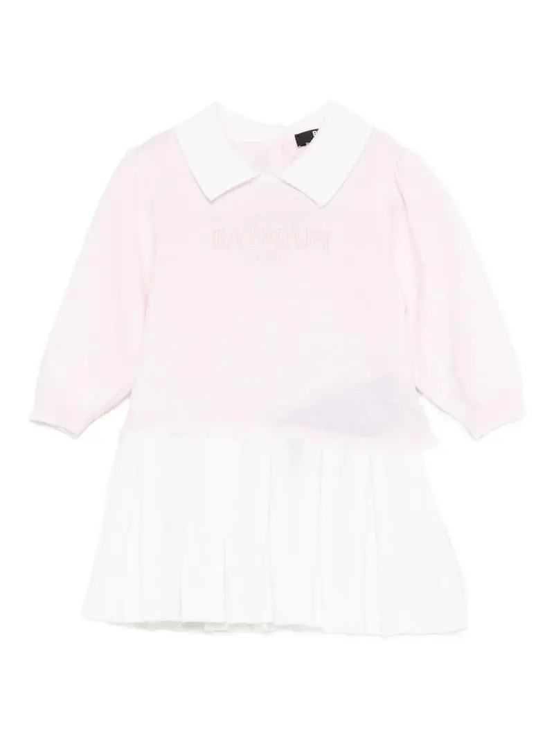 Vestito Con Logo Color Carne E Neutri