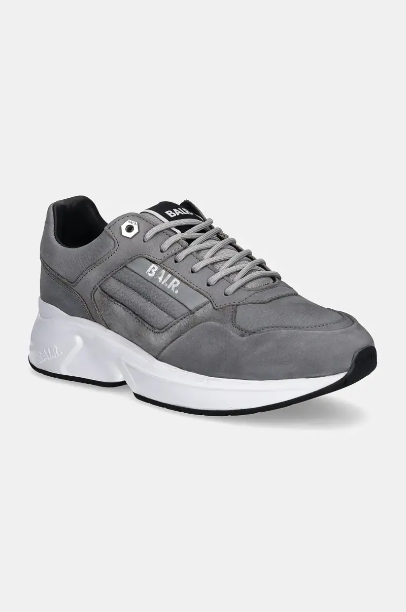 . sneakers in pelle Brand Luxe Runner colore grigio B1511.1043