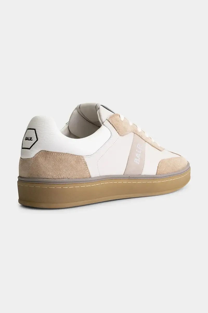 sneakers in pelle London Classic colore beige B1511.1049 miniatura 3