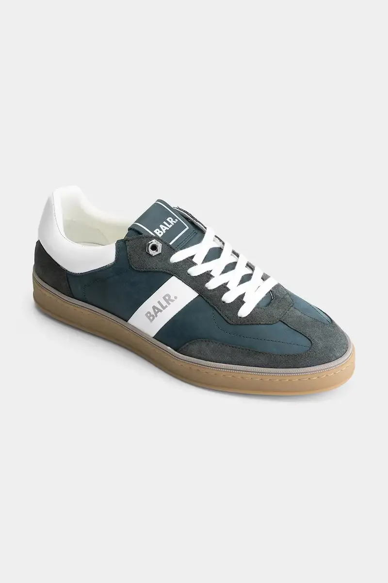 sneakers in pelle London Classic colore verde B1511.1049 miniatura 2