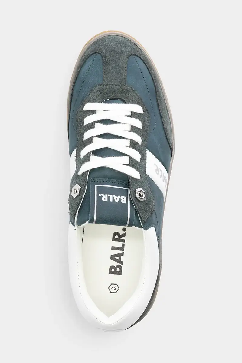 sneakers in pelle London Classic colore verde B1511.1049 miniatura 4