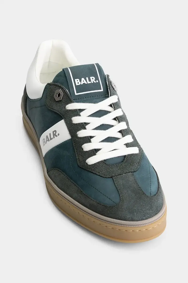 sneakers in pelle London Classic colore verde B1511.1049 miniatura 5