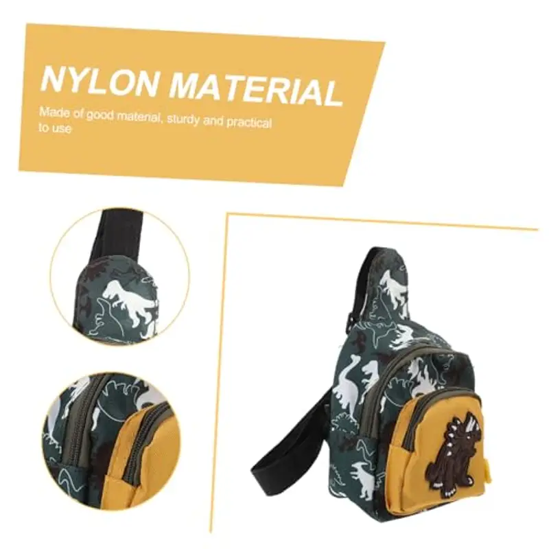 Baluue Tracolla per Piccola Tracolla Leggera e Resistente per Ragazzi e Ragazze per Giochi e Snack Colore Giallo miniatura 3