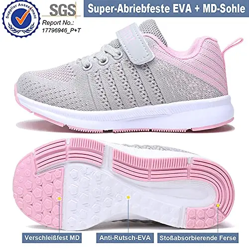 Bambine Scarpe 36EU Fitness Ginnastica Ragazze Formatori Corsa Bambino Sportive Running Bimbo Indoor Outdoor Bambini miniatura 2