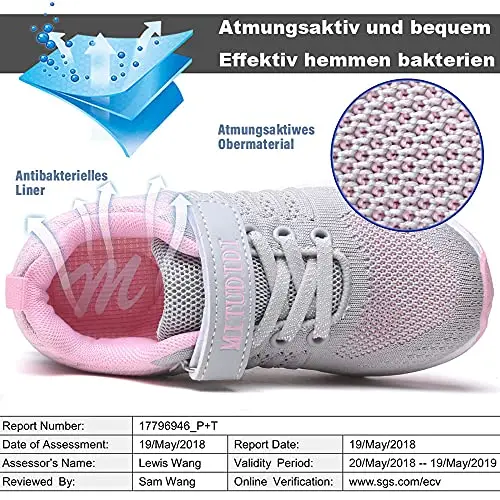 Bambine Scarpe 36EU Fitness Ginnastica Ragazze Formatori Corsa Bambino Sportive Running Bimbo Indoor Outdoor Bambini miniatura 3