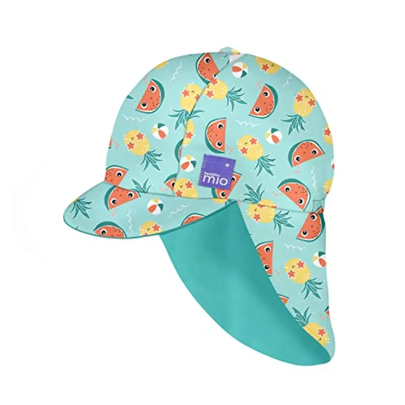 Bambino Mio, Cappellino Nuoto Sole Reversibile, Protezione UPF40+, Tropicale, S-M (<12 mesi)