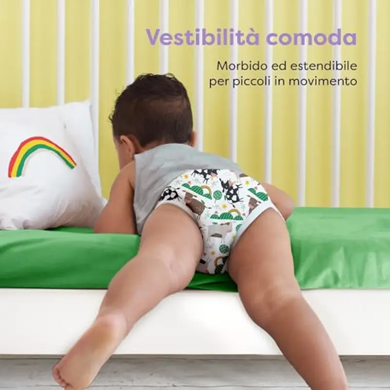 Bambino Mio, Mutandina Allenatrice, Lavabile Ecologica Mutanda Per Bambini, Bianco, 2 miniatura 3