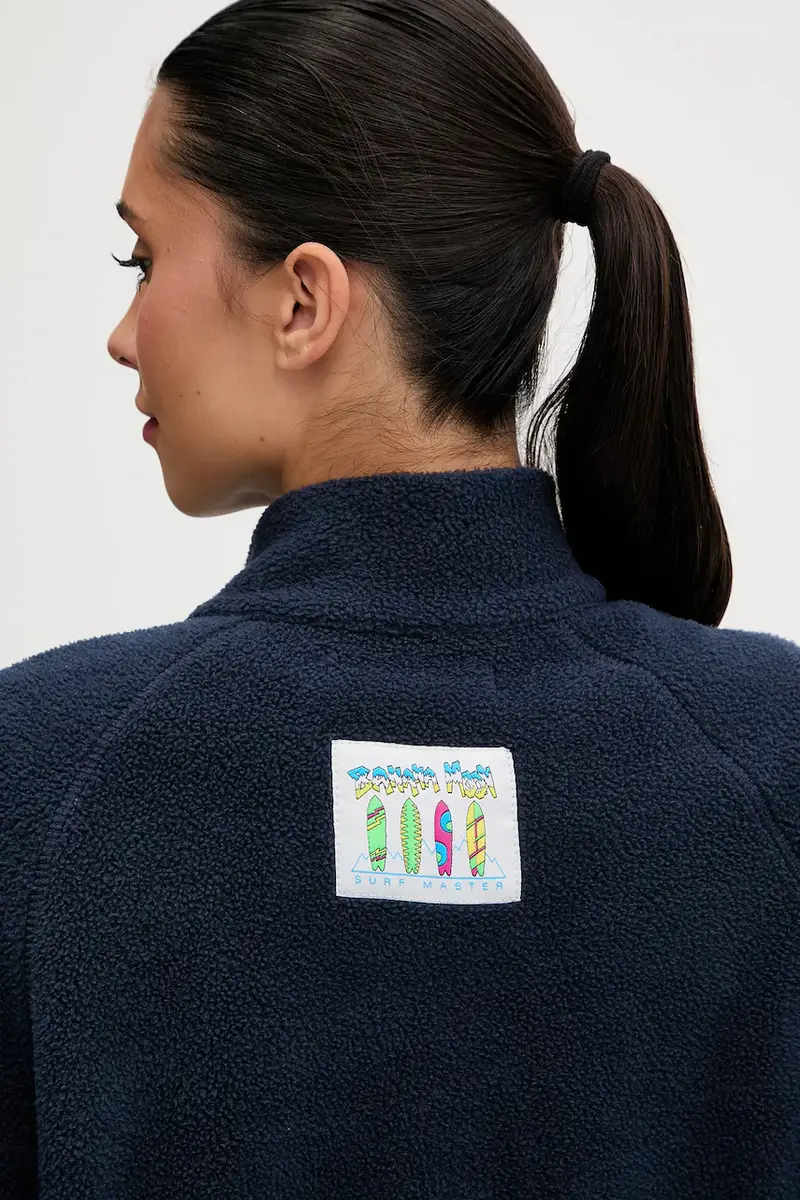 felpa in pile Hillside Blu navy miniatura 5