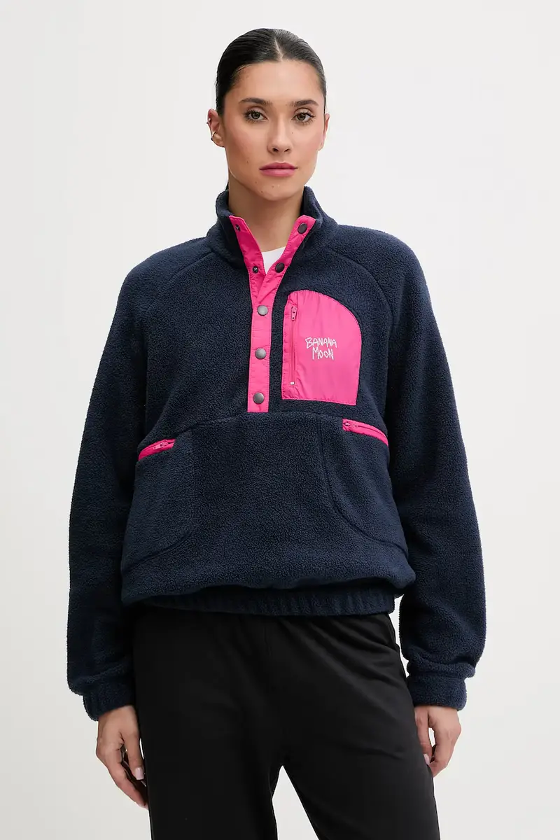 felpa in pile Hillside Blu navy