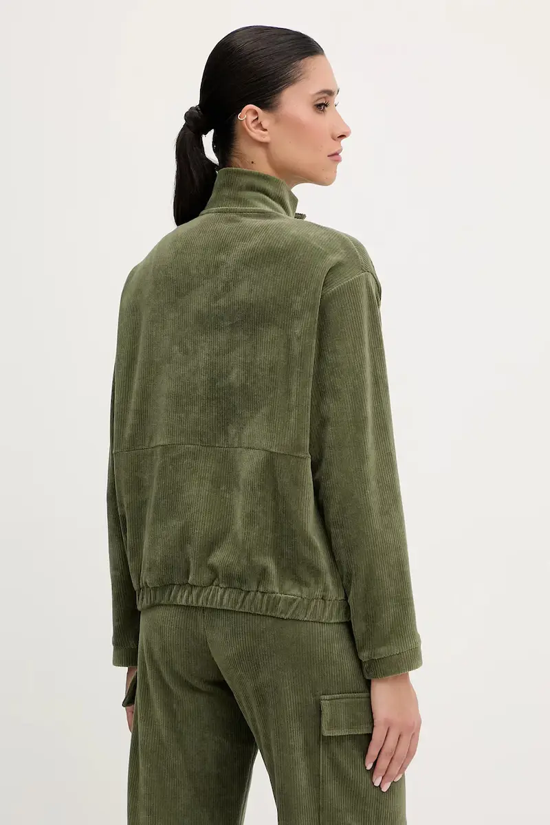 felpa in velluto Quandary Verde miniatura 3