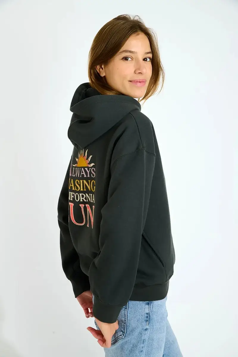 felpa Rockford donna colore nero con cappuccio SUNJAX.ROCKFORD miniatura 3