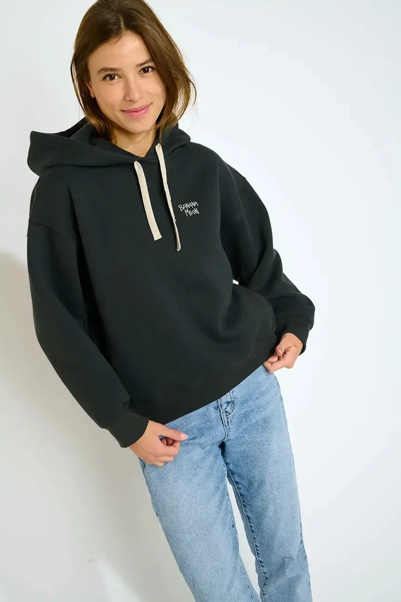 felpa Rockford donna colore nero con cappuccio SUNJAX.ROCKFORD miniatura 4