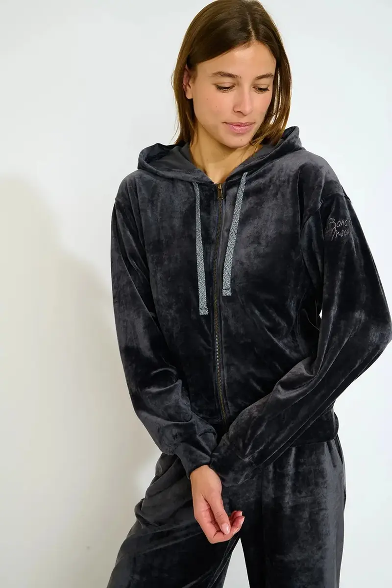 felpa Seachic donna colore grigio con cappuccio IVY.SEACHIC miniatura 3