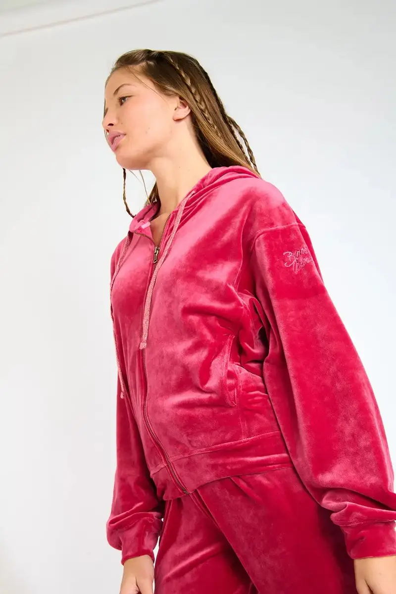 felpa Seachic donna colore rosa con cappuccio IVY.SEACHIC miniatura 4