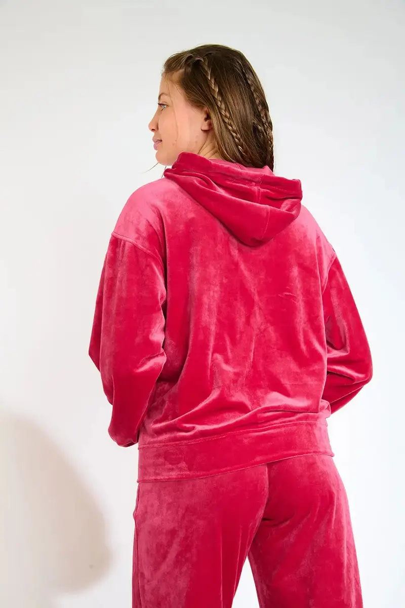 felpa Seachic donna colore rosa con cappuccio IVY.SEACHIC miniatura 5