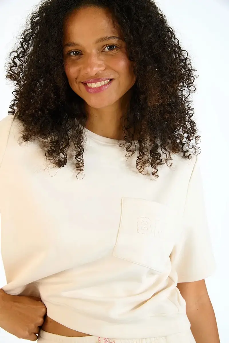 Banana Moon T-shirt Donna Beige 3573336 miniatura 2