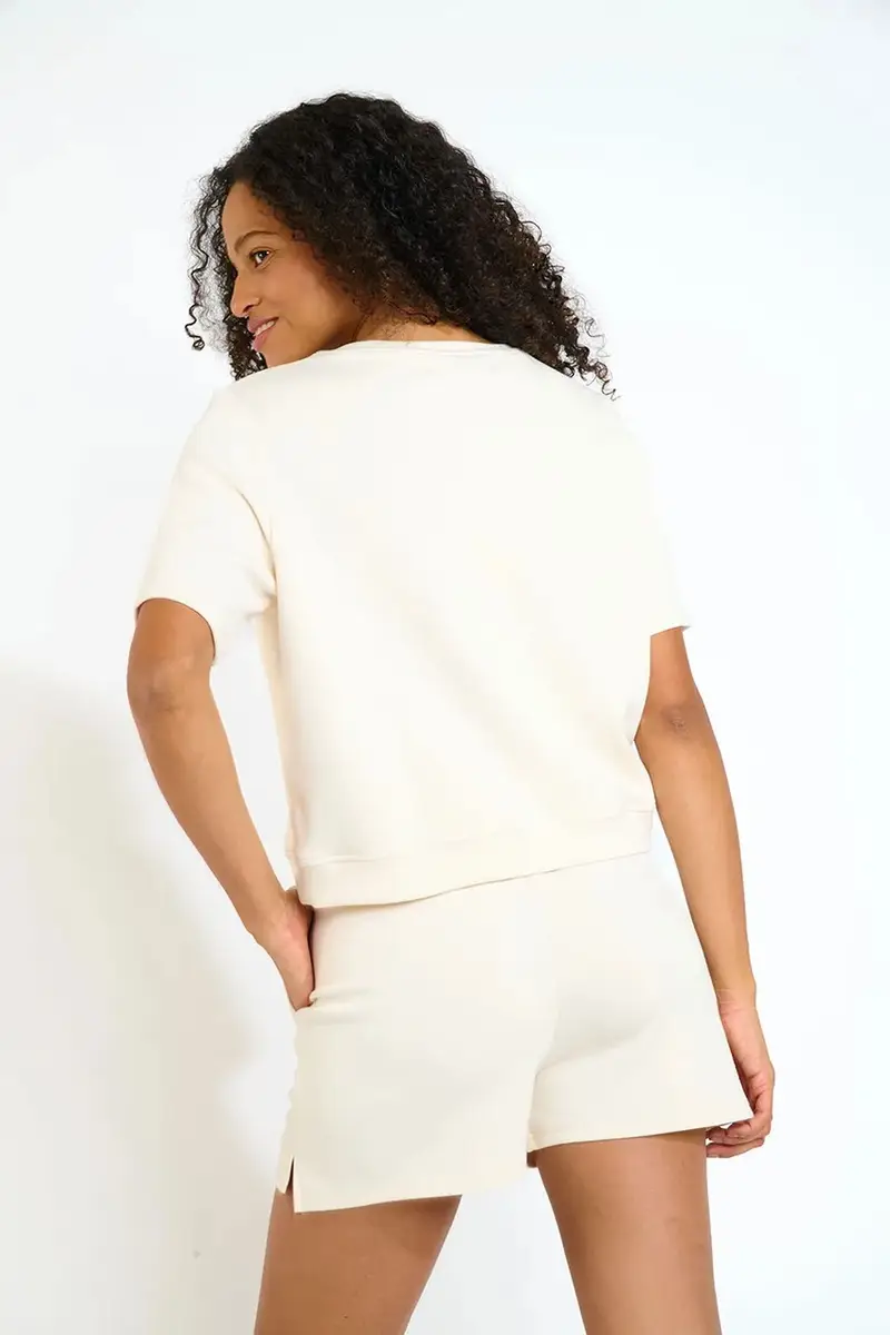 Banana Moon T-shirt Donna Beige 3573336 miniatura 4