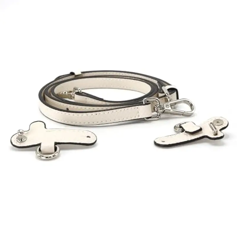 banbeln - Tracolla in pelle per borsetta, terracotta/nude/tortora/blu navy (set, color panna (pink and white2))