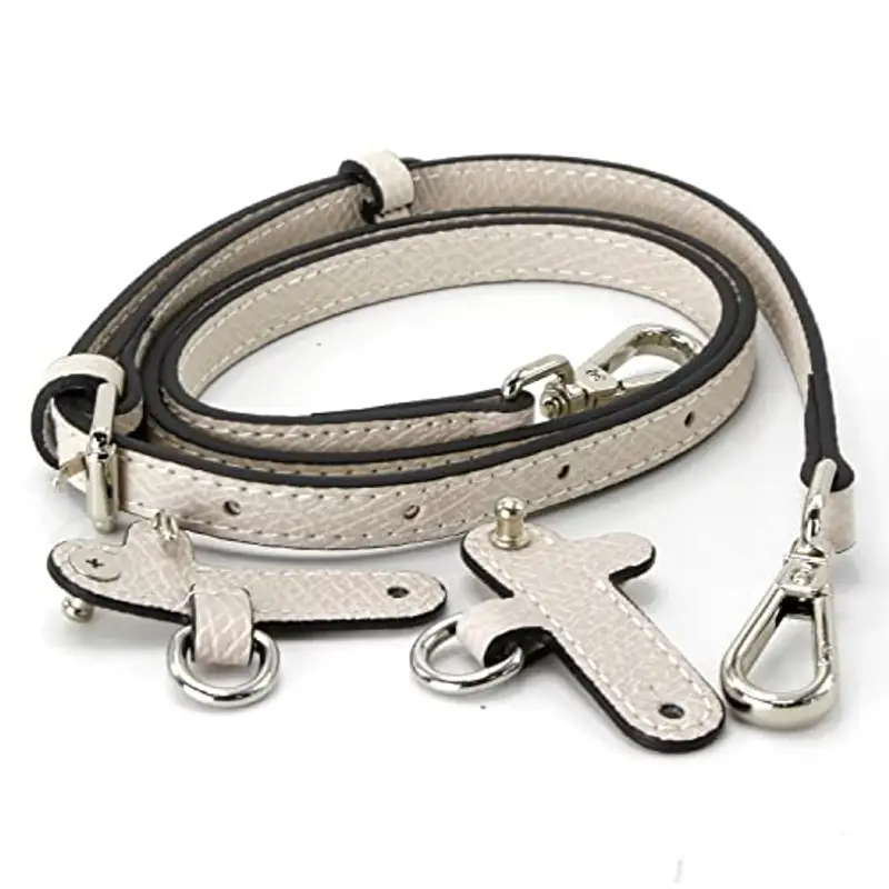 banbeln - Tracolla in pelle per borsetta, terracotta/nude/tortora/blu navy (set, color panna (pink and white2)) miniatura 2