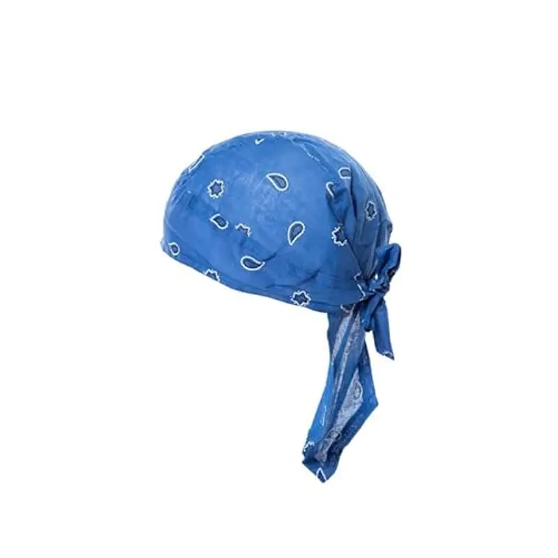 Bandana Bambino Blu Royal 100% Cotone - Taglia Unica 50-54 cm - Protegge dai Raggi Solari - Preformata per Ottima Vestibilità