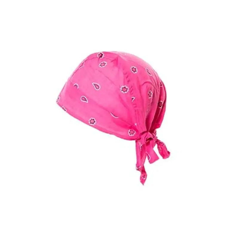 Bandana Bambino Fuxia, 100% cotone estivo, Taglia Unica si adatta da 50 a 54 cm, Protegge dai raggi solari, Preformate per un’ottima vestibilità