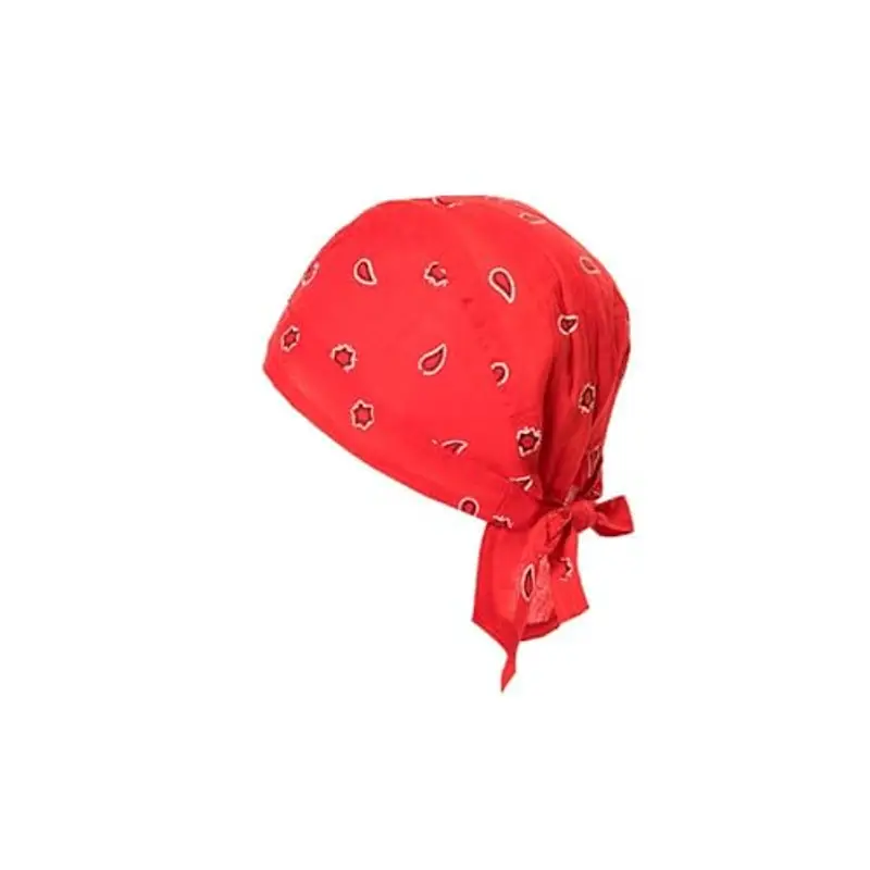 Bandana Bambino Rossa 100% cotone estivo, Bandana Bambina Taglia Unica si adatta da 50 a 54 cm, Bandana Neonato protegge dai raggi solari, Bandane colorate Preformate per un’ottima vestibilità.