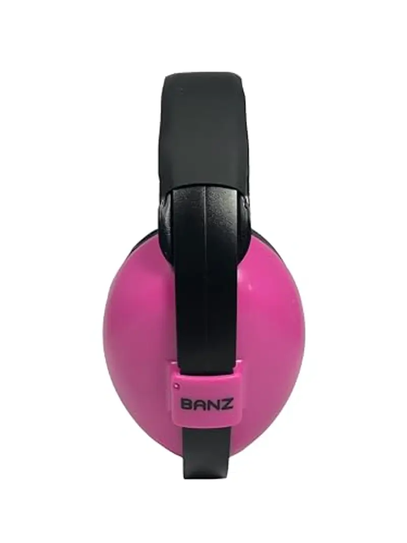 BANZ Paraorecchie morbido e confortevole con protezione apparecchi acustici per neonati e bambini piccolo (Valutazione di riduzione del rumore leader nel settore industriale) 0-2 anni medio Magenta miniatura 2
