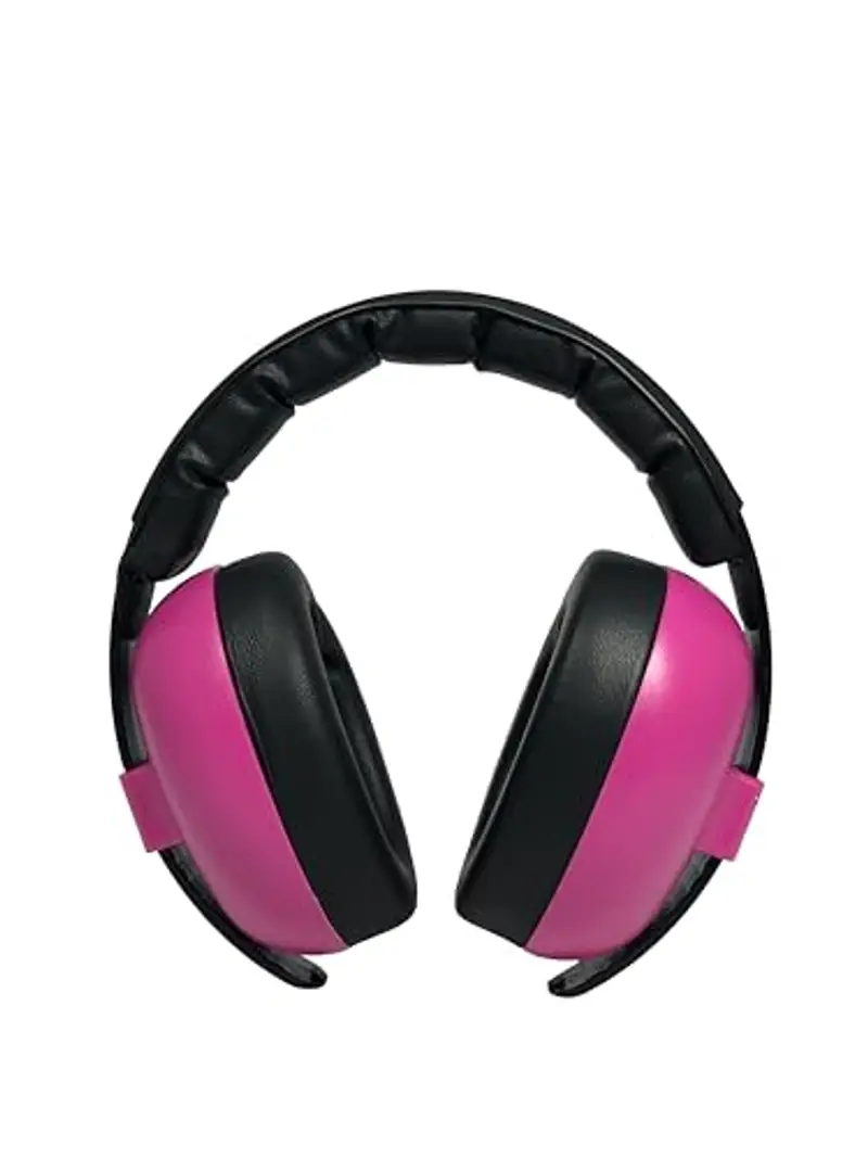 BANZ Paraorecchie morbido e confortevole con protezione apparecchi acustici per neonati e bambini piccolo (Valutazione di riduzione del rumore leader nel settore industriale) 0-2 anni medio Magenta miniatura 3