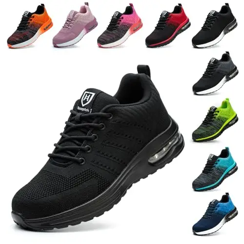 Baofular Scarpe Antinfortunistiche Uomo Donna Leggere Scarpe da Lavoro Comode Scarpe Sicurezza Antiscivolo Traspiranti