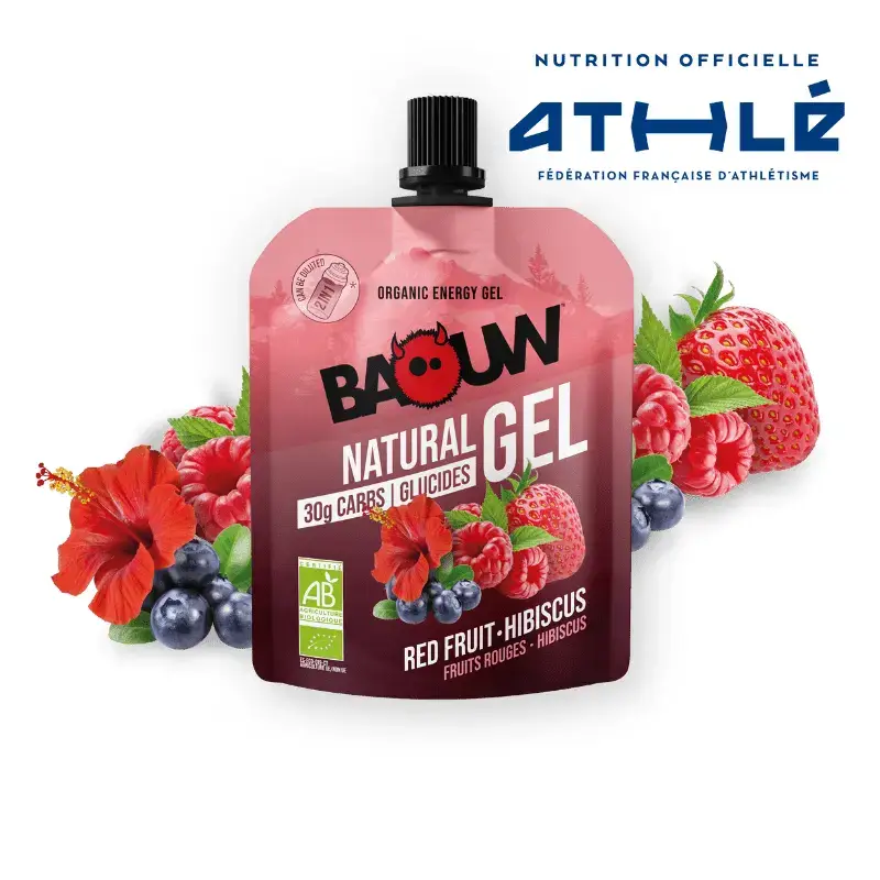 Gel energetico ai frutti rossi e all ibisco Baouw