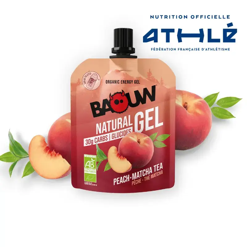 Gel energetico al tè alla pesca Baouw